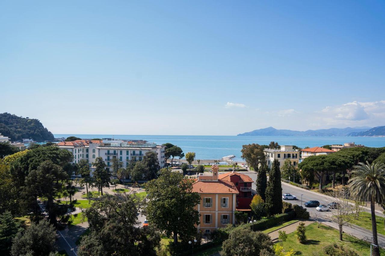 025 - Casa Panoramica In Centro, 90Metri Spiaggia Vista Mare Con Terrazzo Vista Portofino Sestri Levante Zewnętrze zdjęcie