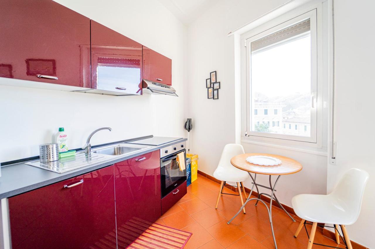025 - Casa Panoramica In Centro, 90Metri Spiaggia Vista Mare Con Terrazzo Vista Portofino Sestri Levante Zewnętrze zdjęcie
